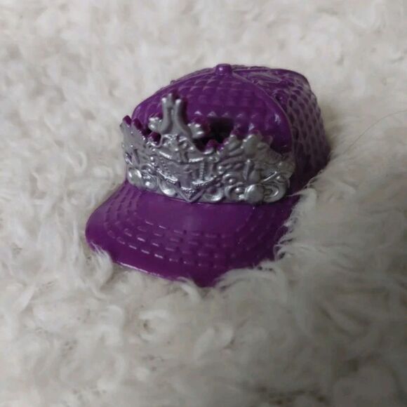 Ever After High Doll Raven Queen School Spirit Trucker Purple Hat. Replacement - Picture 1 of 4